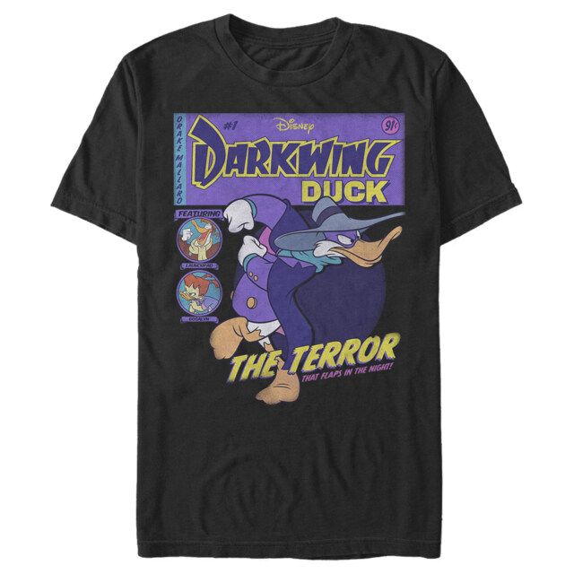 Men's Darkwing Duck The Terror That Flaps In The Night Comic Cover  Adult T-Shirt