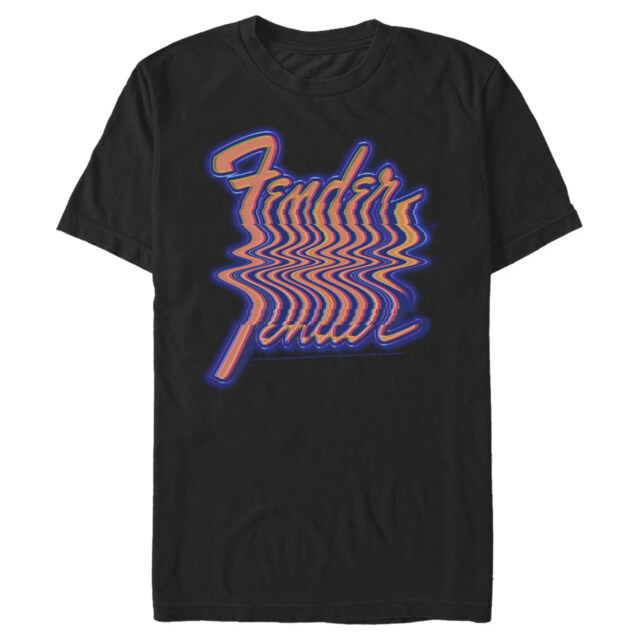 Men's Fender Wavy Logo  Adult T-Shirt