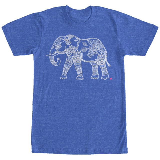 Women's CHIN UP Zen Elephant  Adult Boyfriend Tee