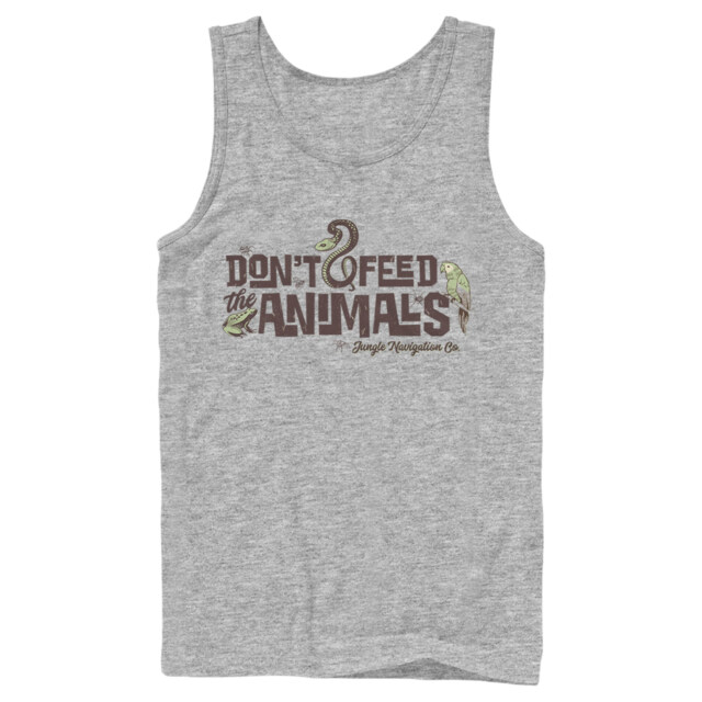 Men's Jungle Cruise Don't Feed The Animals Logo  Adult Tank Top