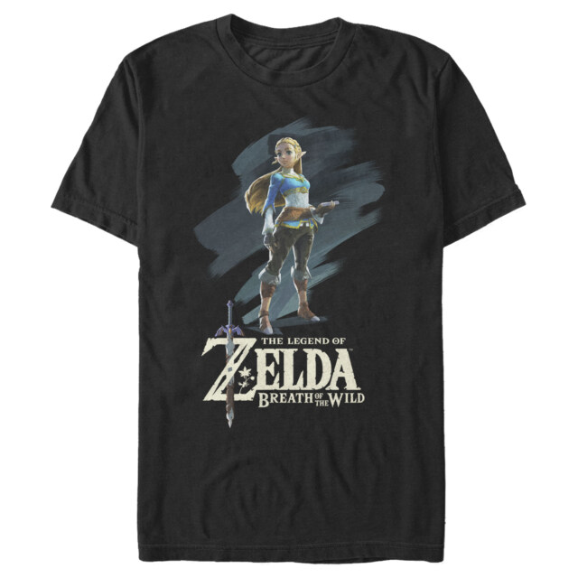 Men's Nintendo Legend of Zelda Princess Oil Paint  Adult T-Shirt