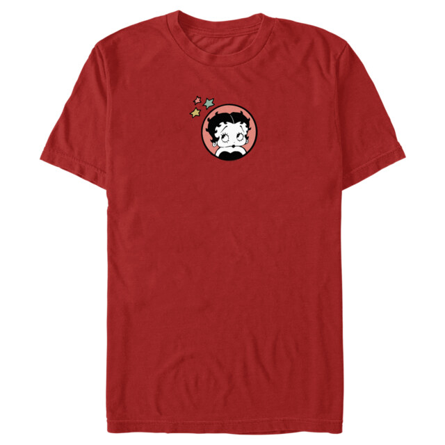 Men's Betty Boop Small Stars Icon  Adult T-Shirt