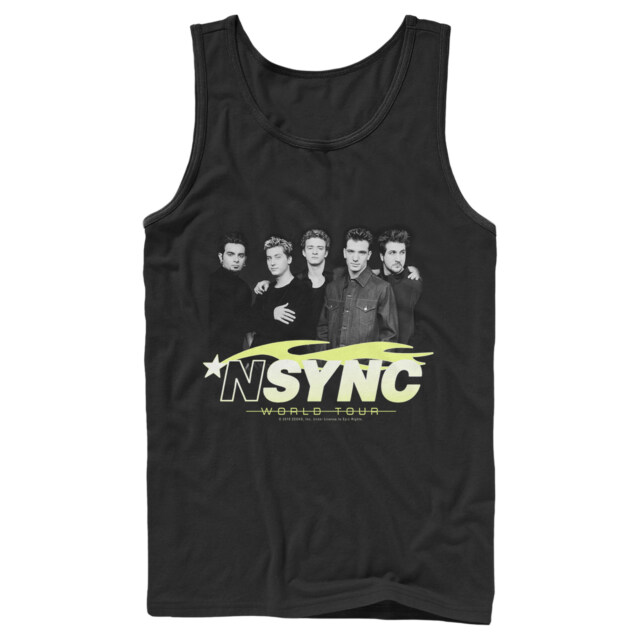 Men's NSYNC World Tour Poster  Adult Tank Top