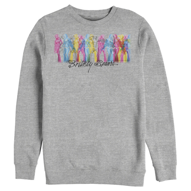 Men's Britney Spears Rainbow on Stage  Adult Sweatshirt