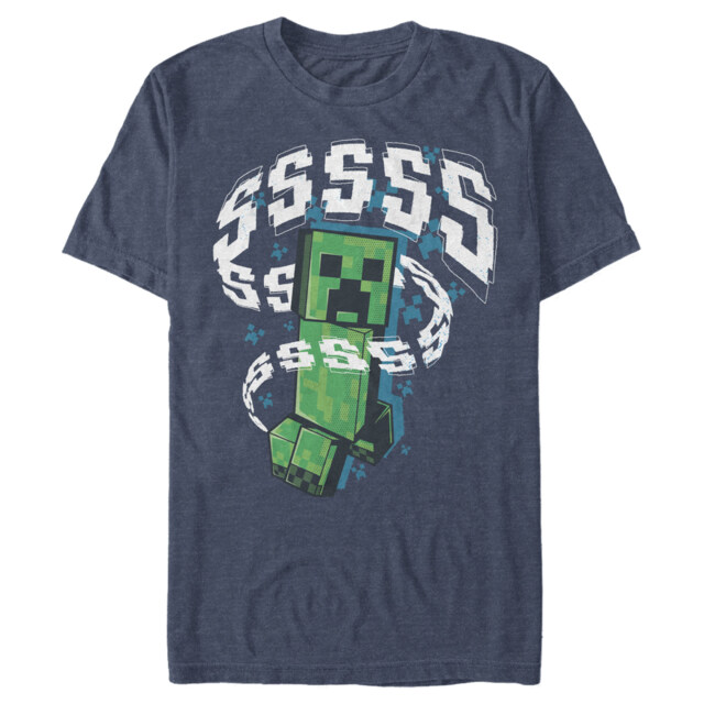 Men's Minecraft SSSS Creeper  Adult T-Shirt