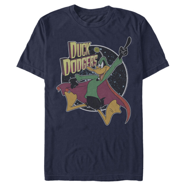 Men's Looney Tunes Duck Dodgers in Space  Adult T-Shirt