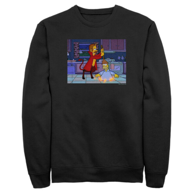 Men's The Simpsons Homer in Hell  Adult Sweatshirt