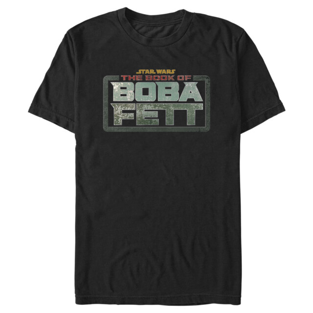 Men's Star Wars: The Book of Boba Fett Distressed Logo  Adult T-Shirt