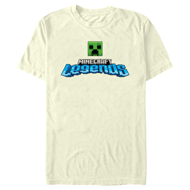 Men's Minecraft Legends Creeper Logo  Adult T-Shirt