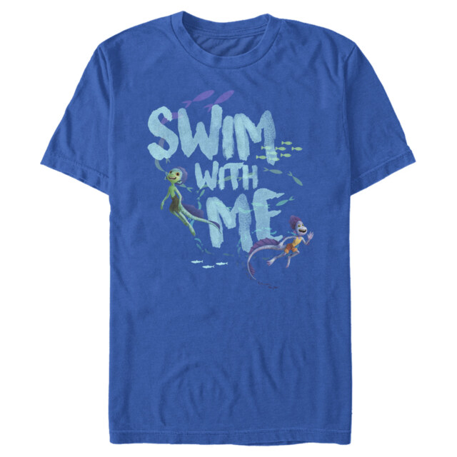 Men's Luca Swim With Me Sea Monsters  Adult T-Shirt