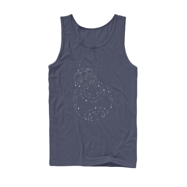 Men's Star Wars: The Rise of Skywalker BB-8 Starry Constellation  Adult Tank Top