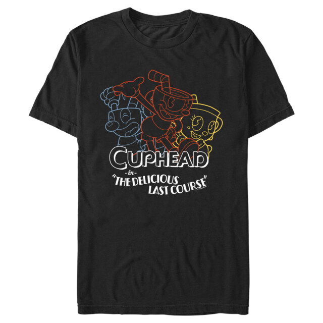 Men's Cuphead The Delicious Last Course Three Cups  Adult T-Shirt