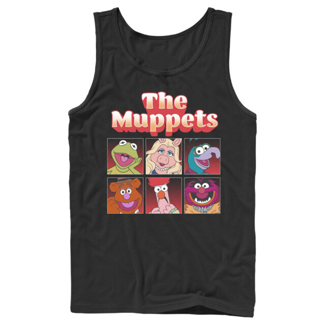 Men's The Muppets Boxed Characters  Adult Tank Top
