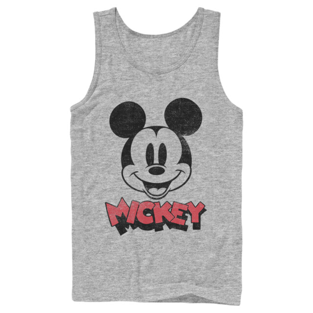 Men's Mickey & Friends Mickey Mouse Retro Headshot  Adult Tank Top