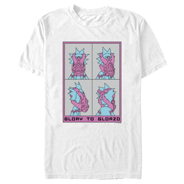 Men's Rick And Morty Glory to Glorzo  Adult T-Shirt
