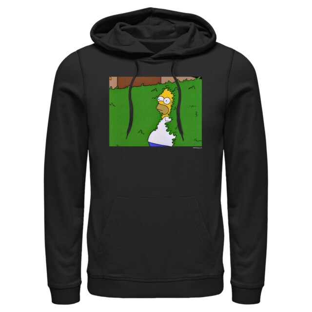 Men's The Simpsons Homer Bush  Adult Pull Over Hoodie