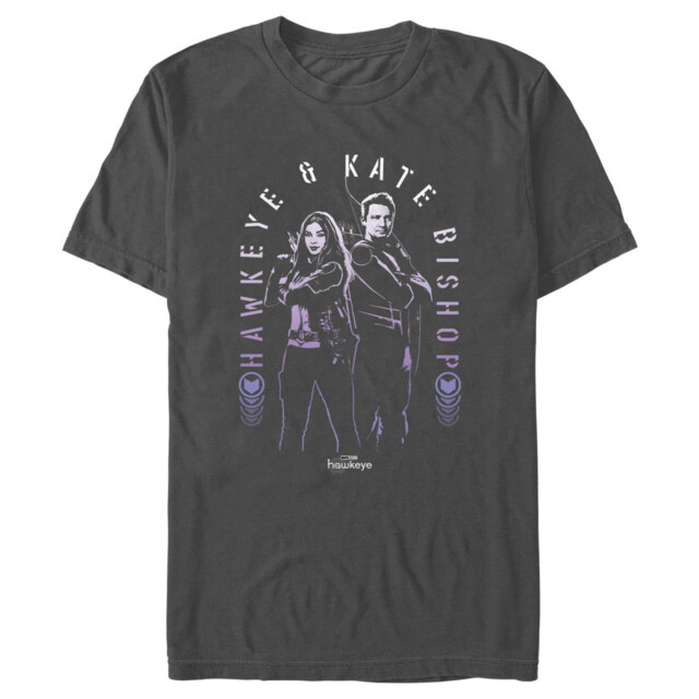 Men's Marvel Hawkeye Kate Bishop and Hawkeye  Adult T-Shirt