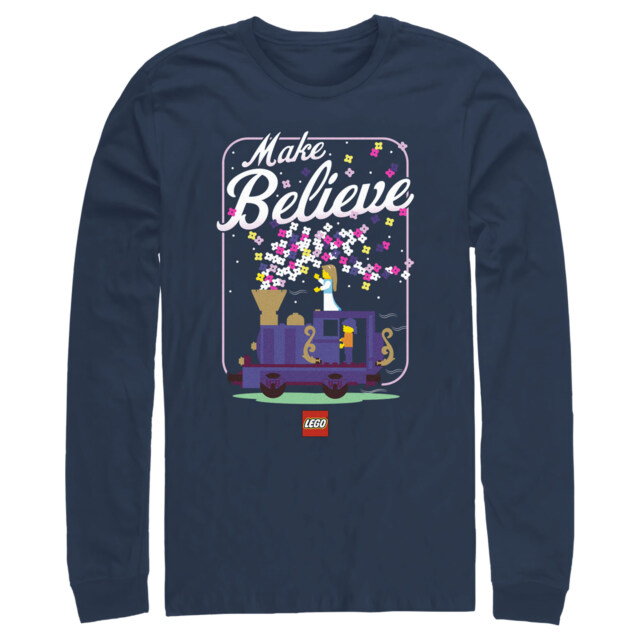 Men's LEGO Make Believe Train  Adult Long Sleeve Shirt
