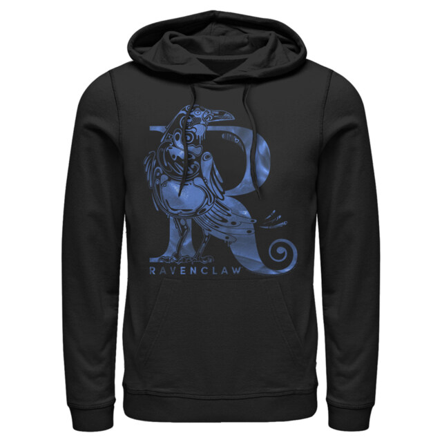 Men's Harry Potter Ravenclaw R Logo  Adult Pull Over Hoodie