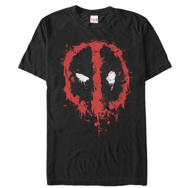 Men's Marvel Deadpool Splatter Icon  Adult T-Shirt