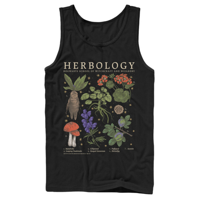 Men's Harry Potter Hogwarts Herbology  Adult Tank Top