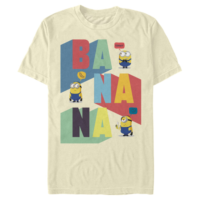 Men's Minions: The Rise of Gru Ba-Na-Na  Adult T-Shirt