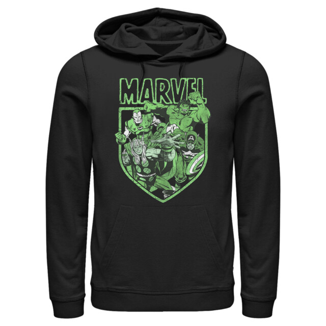 Men's Marvel Avengers Shield  Adult Pull Over Hoodie