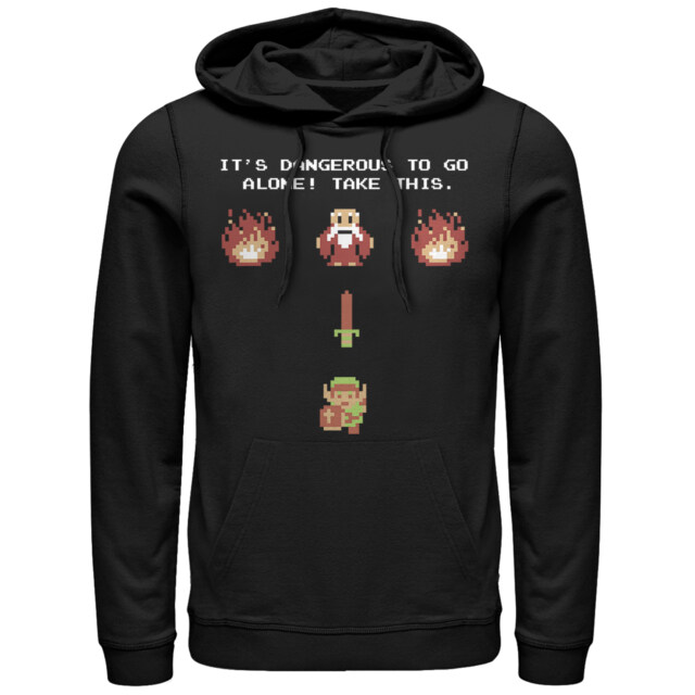 Men's Nintendo Legend of Zelda Take This  Adult Pull Over Hoodie