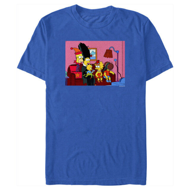 Men's The Simpsons Horror Family Couch  Adult T-Shirt