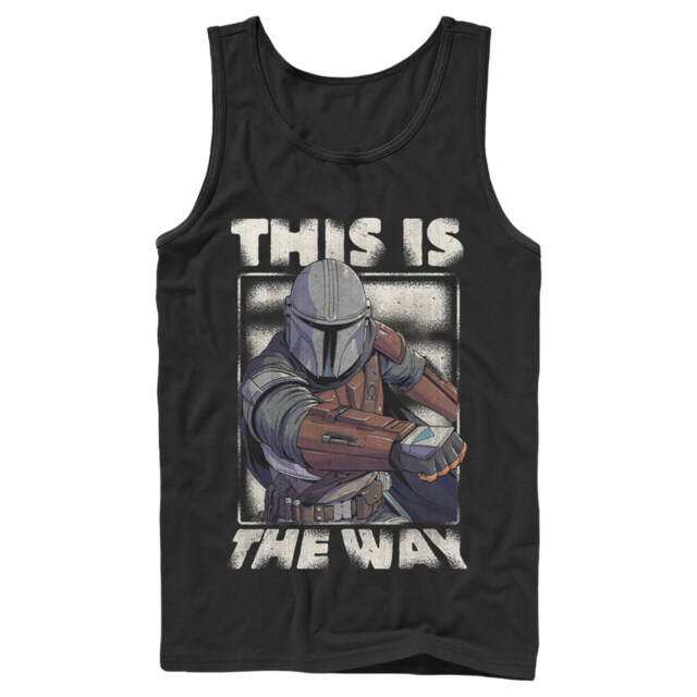 Men's Star Wars: The Mandalorian This Is The Way Mando  Adult Tank Top