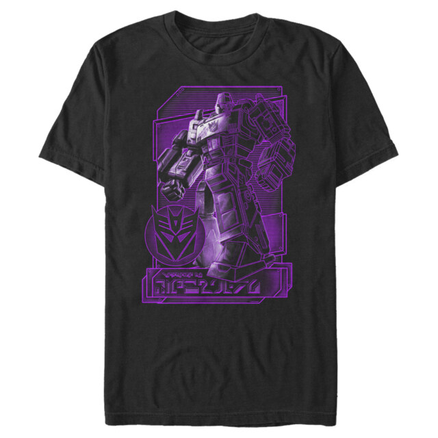 Men's Transformers Megatron Digital Outline  Adult T-Shirt
