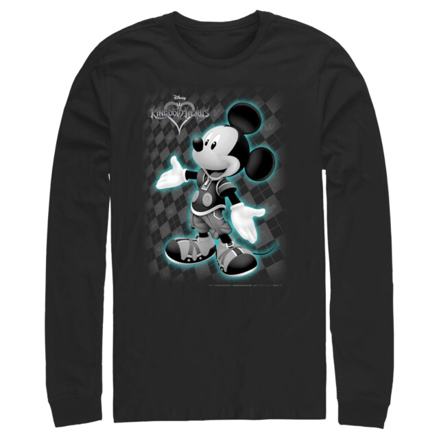 Men's Kingdom Hearts 1 King Mickey  Adult Long Sleeve Shirt