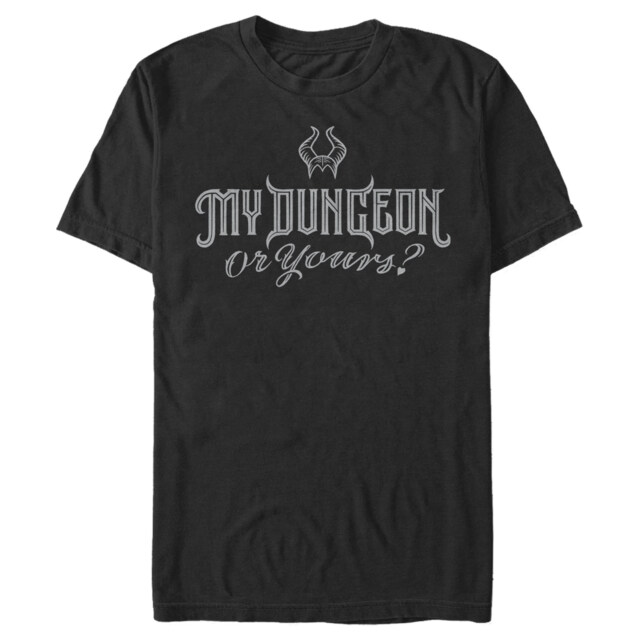 Men's Sleeping Beauty Valentine's Day Maleficent My Dungeon or Yours  Adult T-Shirt