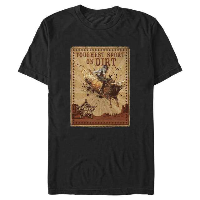 Men's Professional Bull Riders Toughest Sport on Dirt  Adult T-Shirt