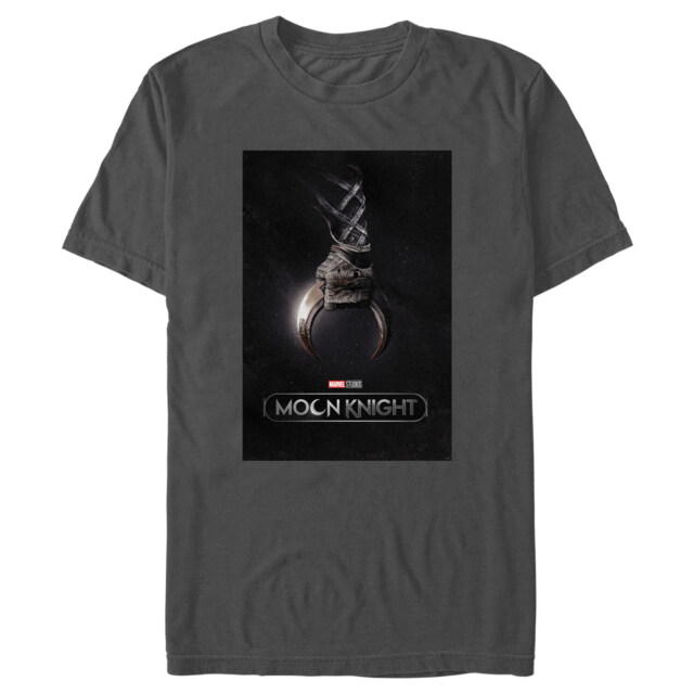 Men's Marvel: Moon Knight Crescent Dart Poster  Adult T-Shirt