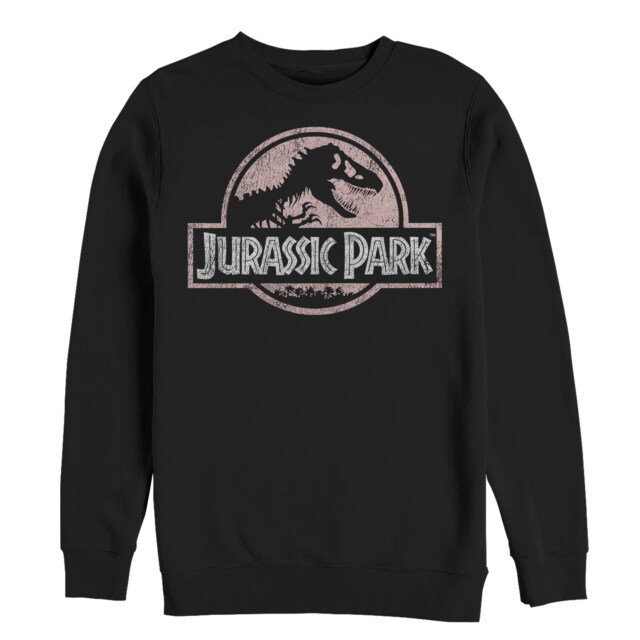 Men's Jurassic Park Dusty Logo  Adult Sweatshirt