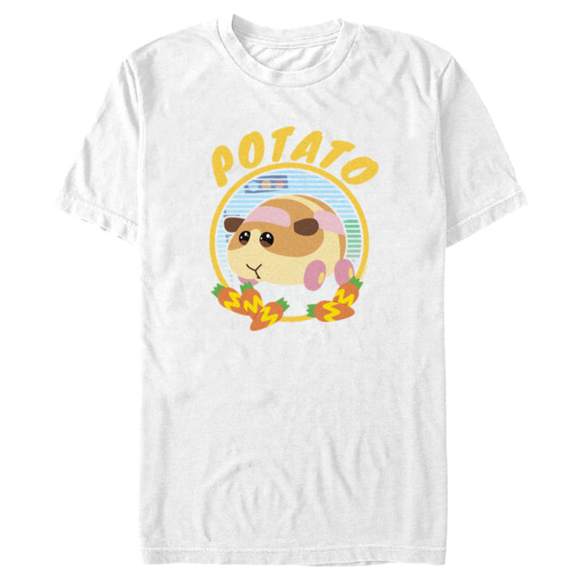 Men's Pui Pui Molcar Potato Circle Logo  Adult T-Shirt