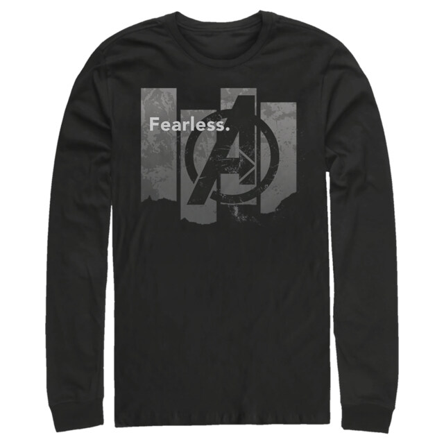 Men's Marvel Avengers: Endgame Fearless Column  Adult Long Sleeve Shirt
