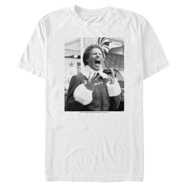 Men's Elf Buddy Christmas Excitement  Adult T-Shirt