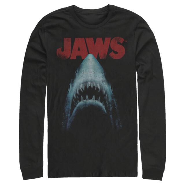 Men's Jaws Classic Poster  Adult Long Sleeve Shirt