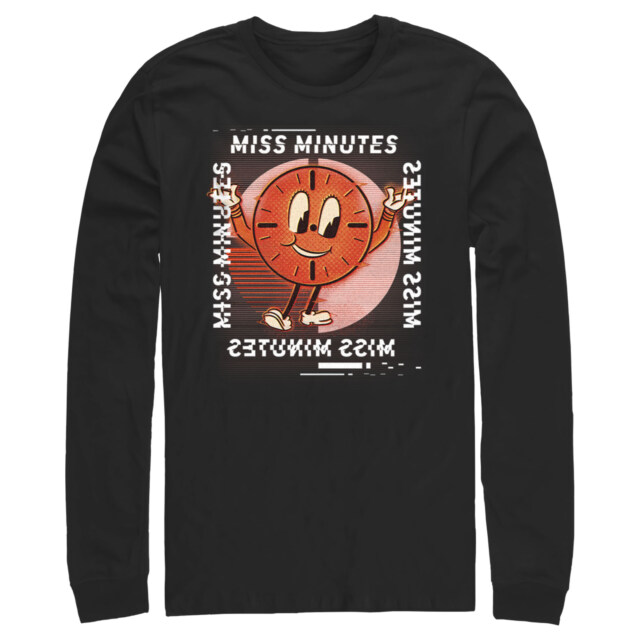 Men's Marvel Loki Miss Minutes Glitch  Adult Long Sleeve Shirt