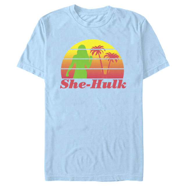 Men's She-Hulk: Attorney at Law Sunset Green Hero  Adult T-Shirt
