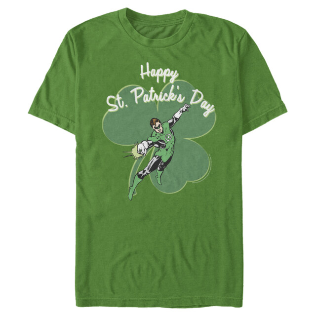 Men's Green Lantern Happy St. Patrick's Day  Adult T-Shirt