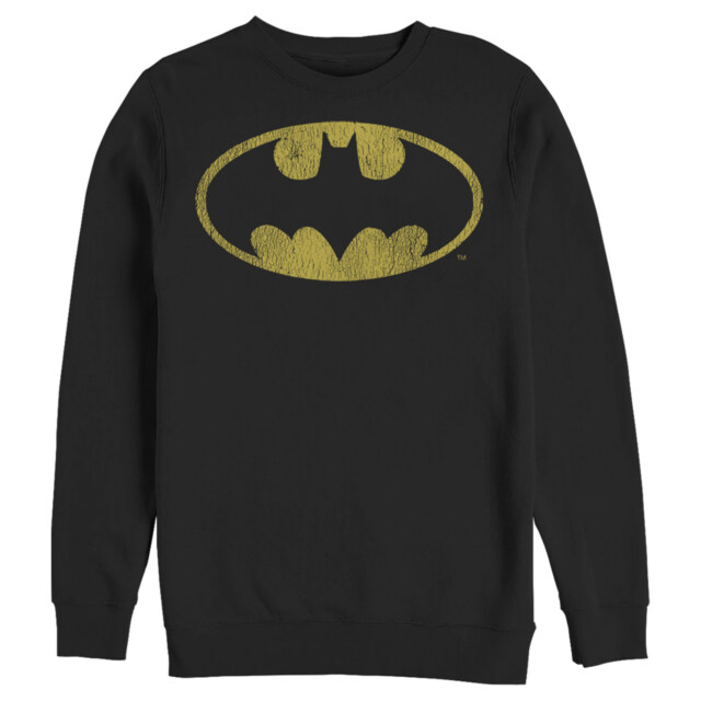 Men's Batman Logo Retro Caped Crusader  Adult Sweatshirt