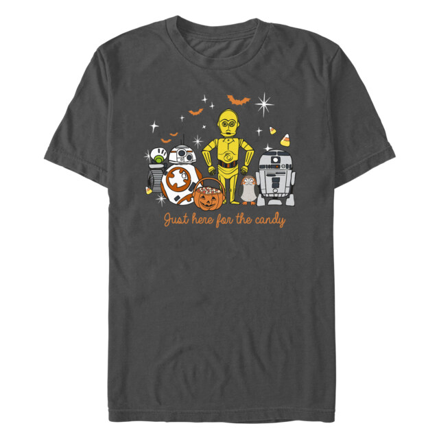 Men's Star Wars Halloween Here for Treat Friends  Adult T-Shirt