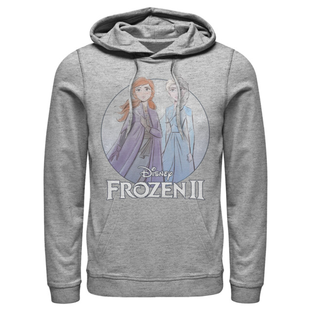 Men's Frozen 2 Sister Circle Logo  Adult Pull Over Hoodie
