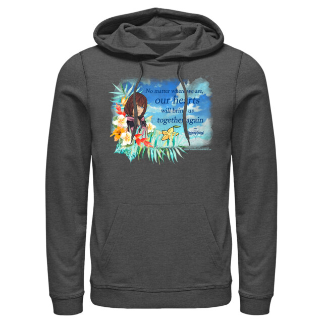 Men's Kingdom Hearts 3 Our Hearts Will Bring Us Together Again  Adult Pull Over Hoodie