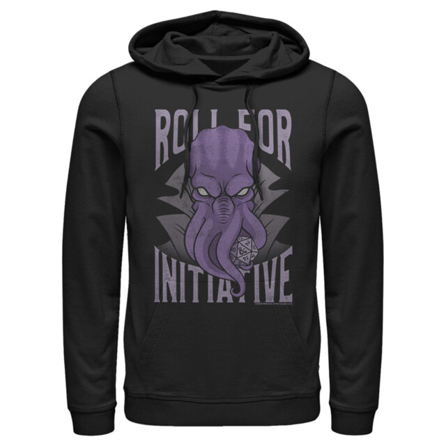 Men's Dungeons & Dragons Illithid Roll for Initiative  Adult Pull Over Hoodie