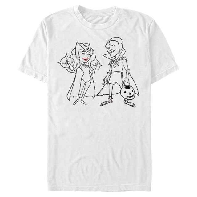 Men's Marvel WandaVision Outline Sketch  Adult T-Shirt