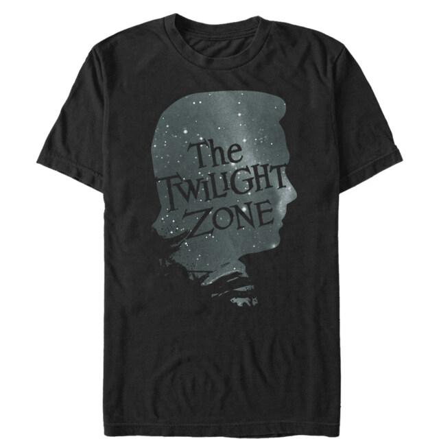 Men's The Twilight Zone Galactic Profile Logo  Adult T-Shirt